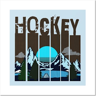 Hockey on Wood Posters and Art